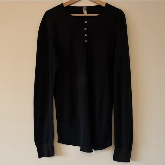 American Apparel Thermal Henley “Kill Shirt” As Seen Dexter Morgan Men’s XL FLAW - Picture 13 of 14